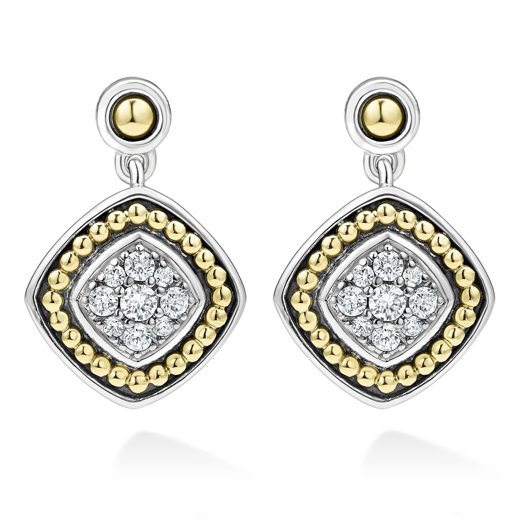 Rittenhouse Two-Tone Diamond Drop Earrings - Image 4