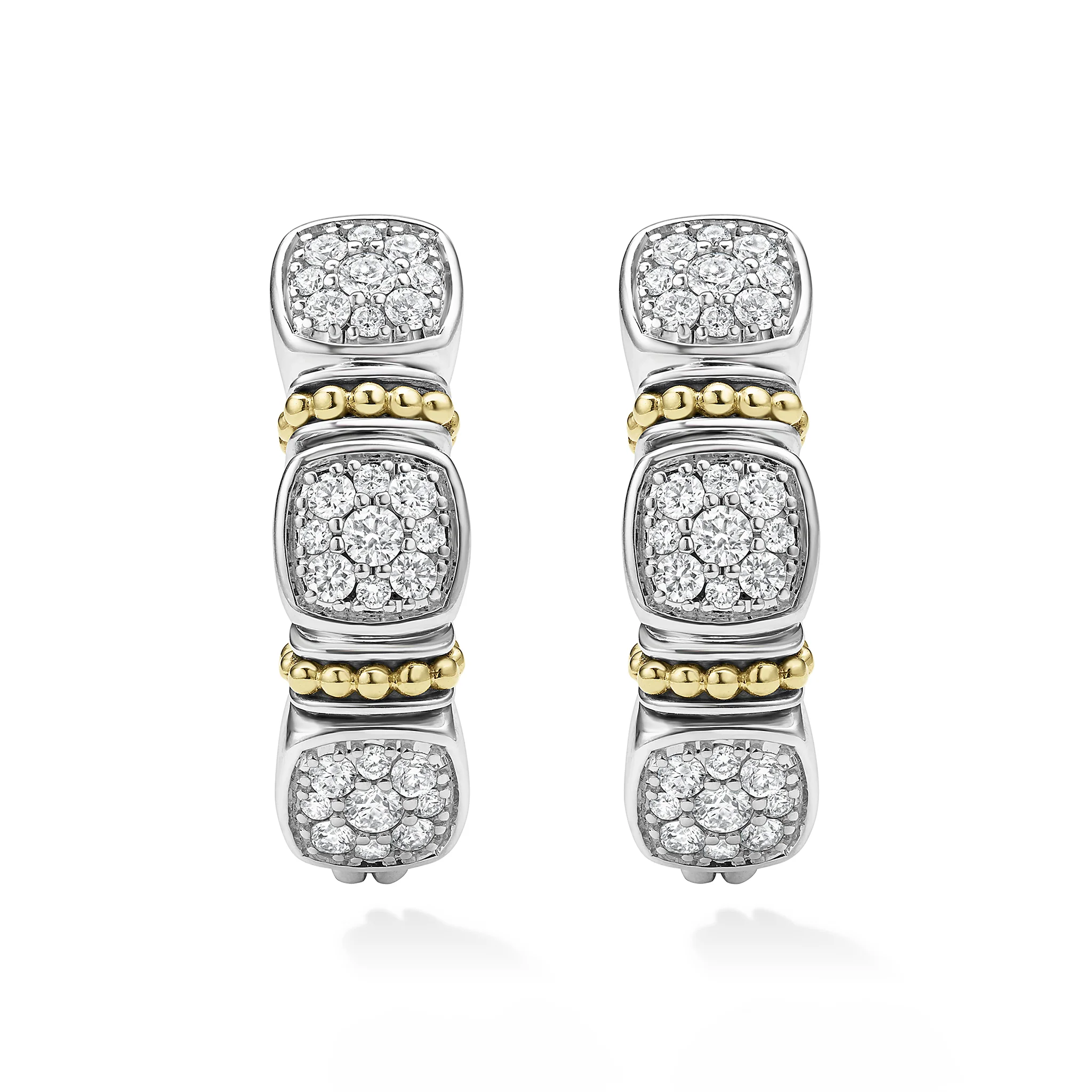 Rittenhouse Two-Tone Diamond Hoop Earrings - Image 3