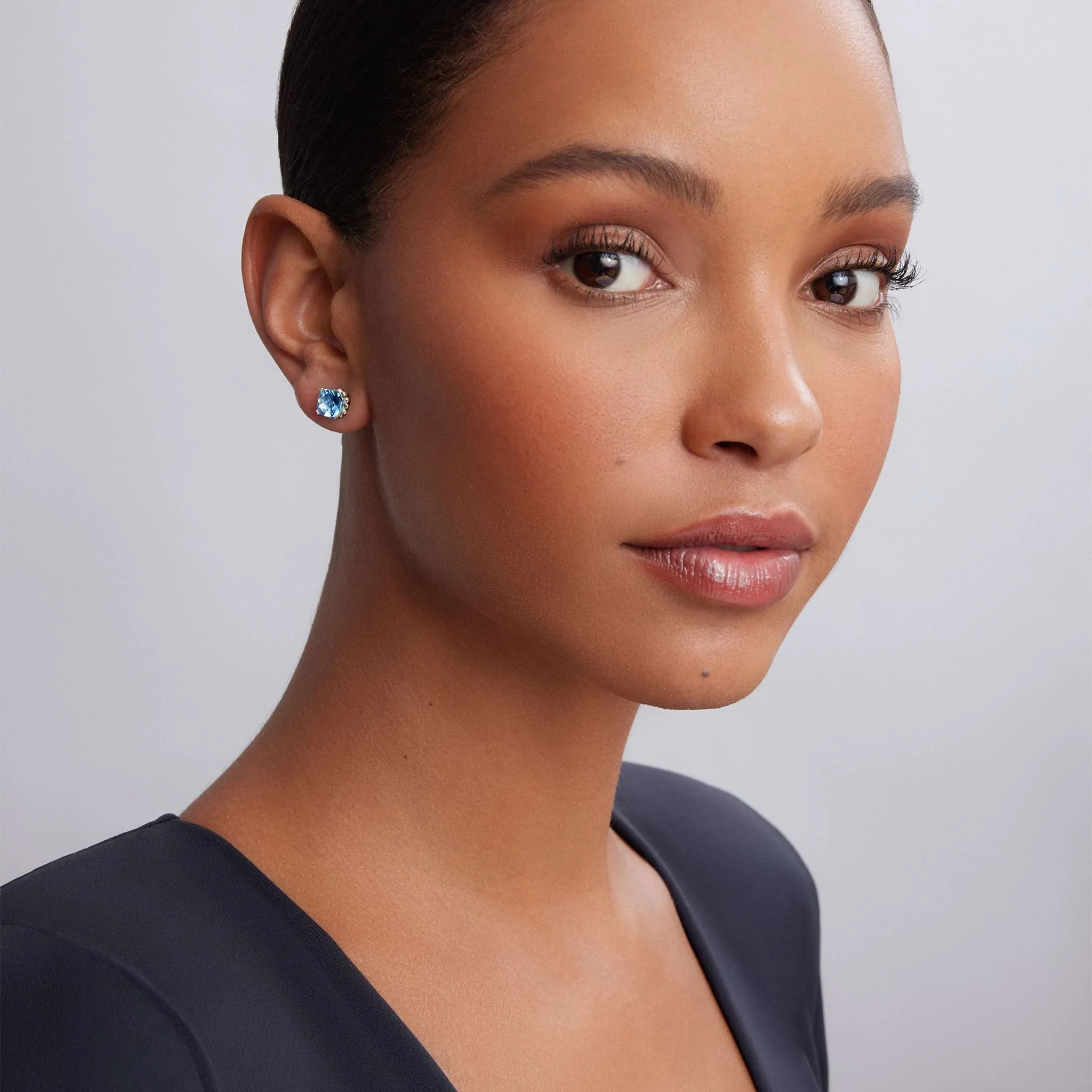 Rittenhouse Swiss Blue Topaz Stud Earrings - Image 2