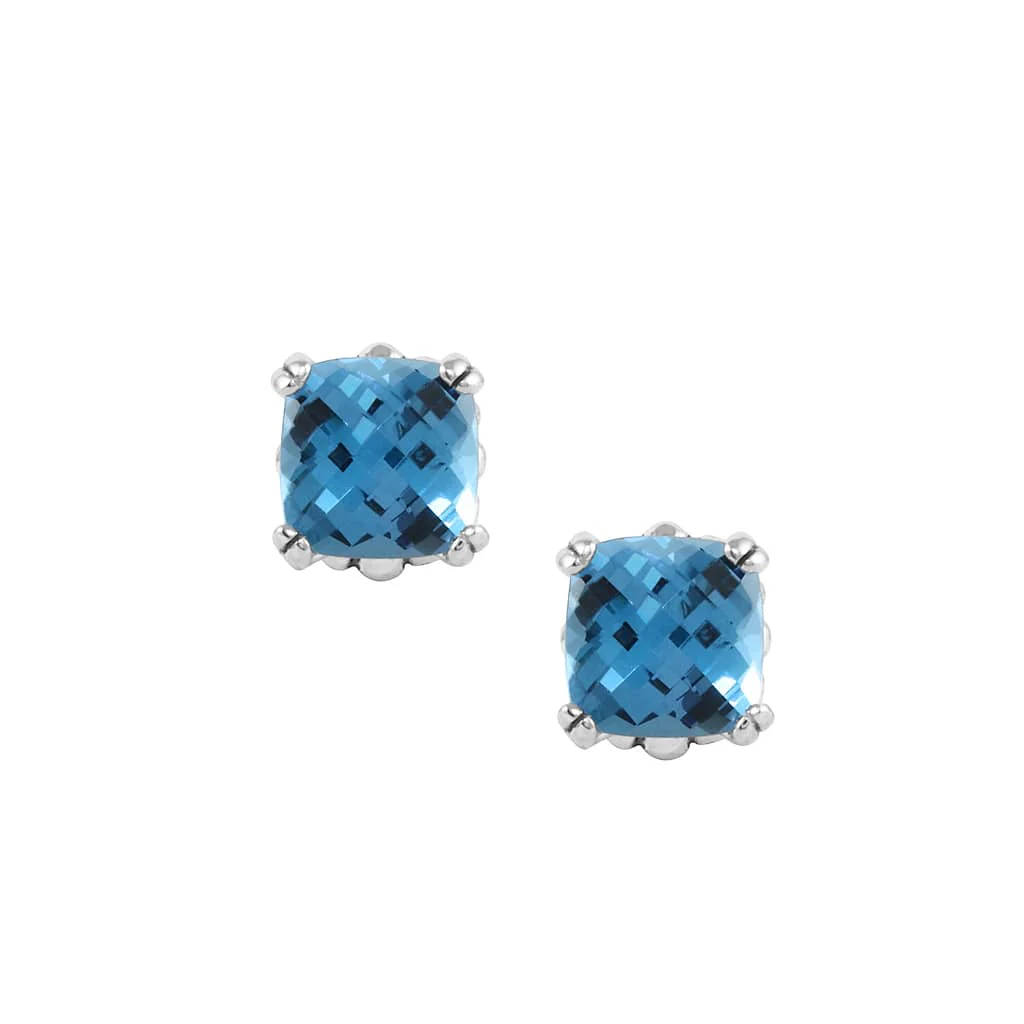 Rittenhouse Swiss Blue Topaz Stud Earrings - Image 3