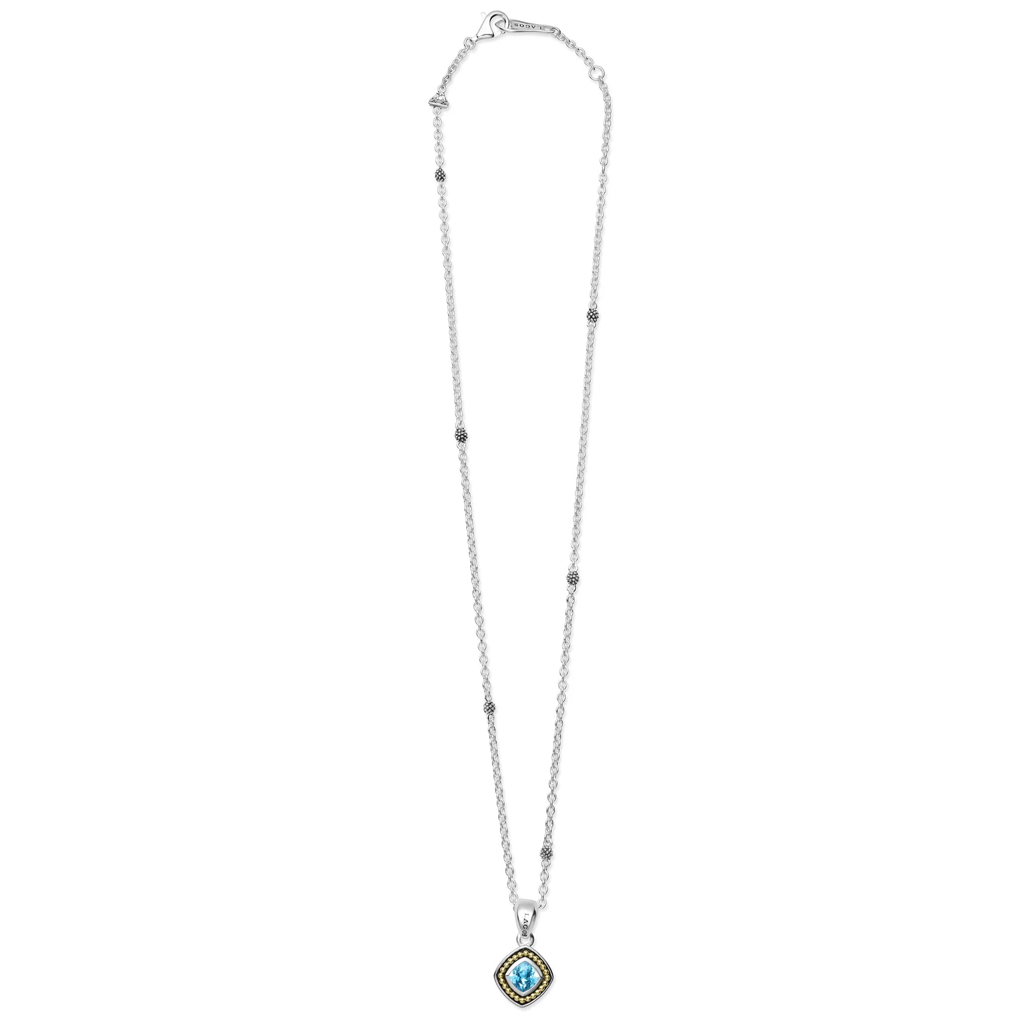 Rittenhouse Swiss Blue Topaz Pendant Necklace - Image 3
