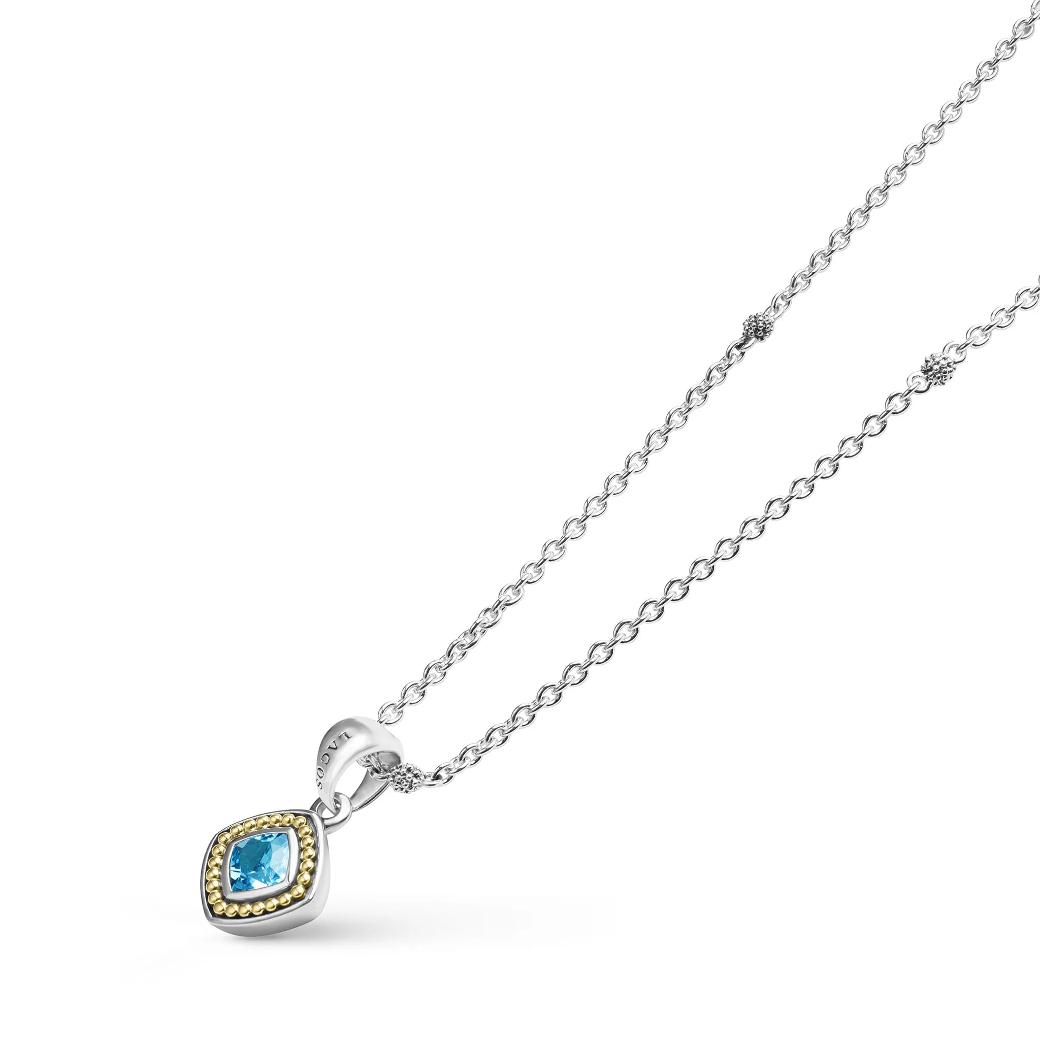 Rittenhouse Swiss Blue Topaz Pendant Necklace - Image 4