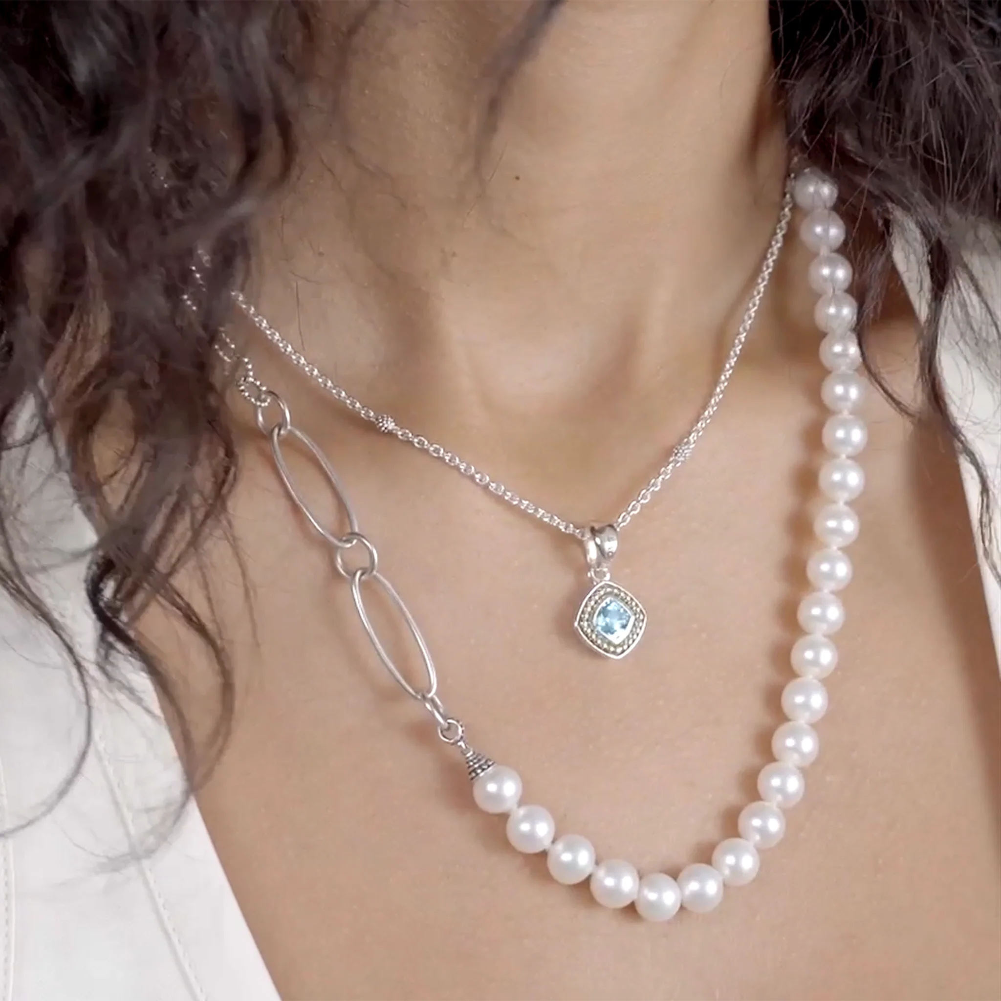Rittenhouse Swiss Blue Topaz Pendant Necklace - Image 6