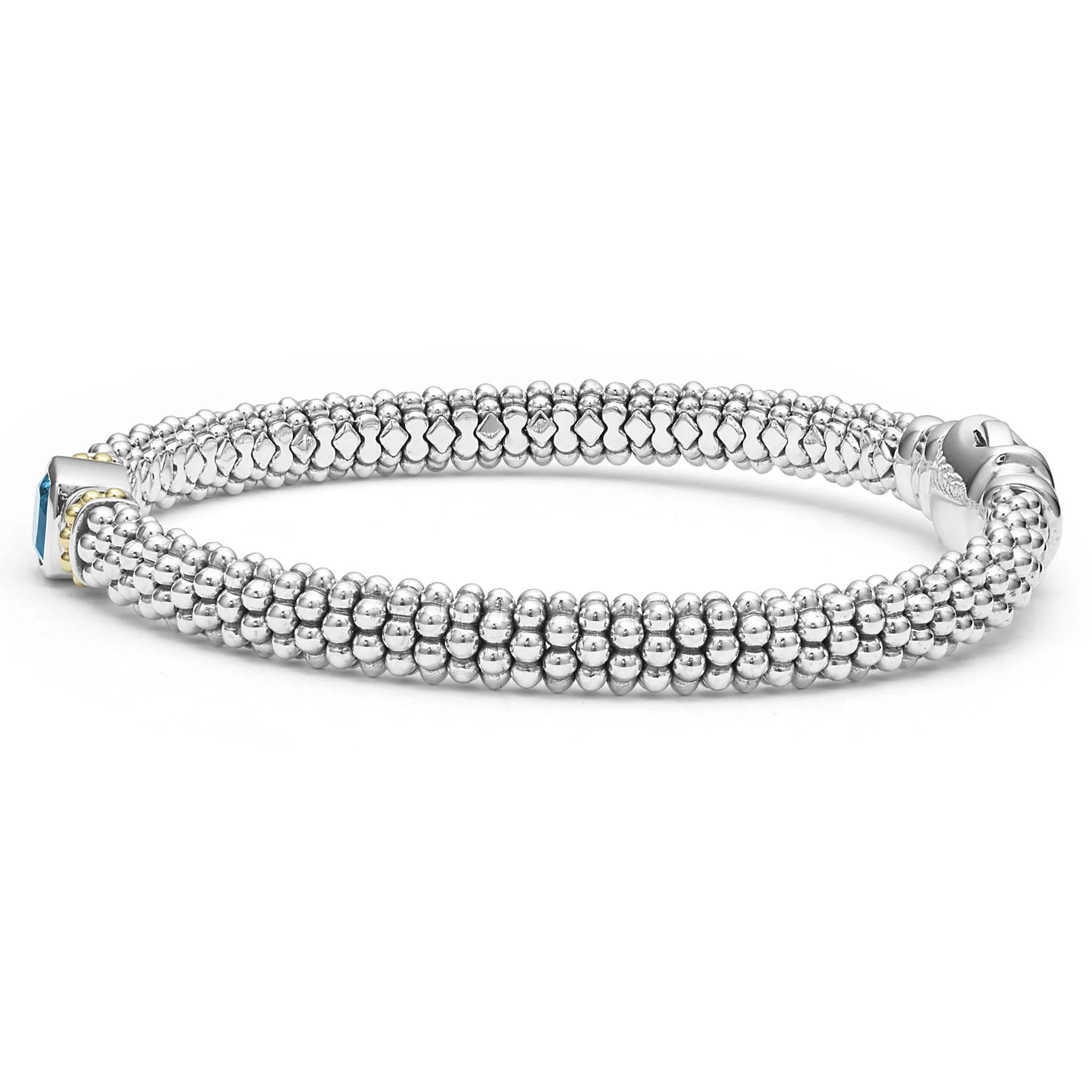 Rittenhouse Swiss Blue Topaz Caviar Bracelet | 6mm - Image 3