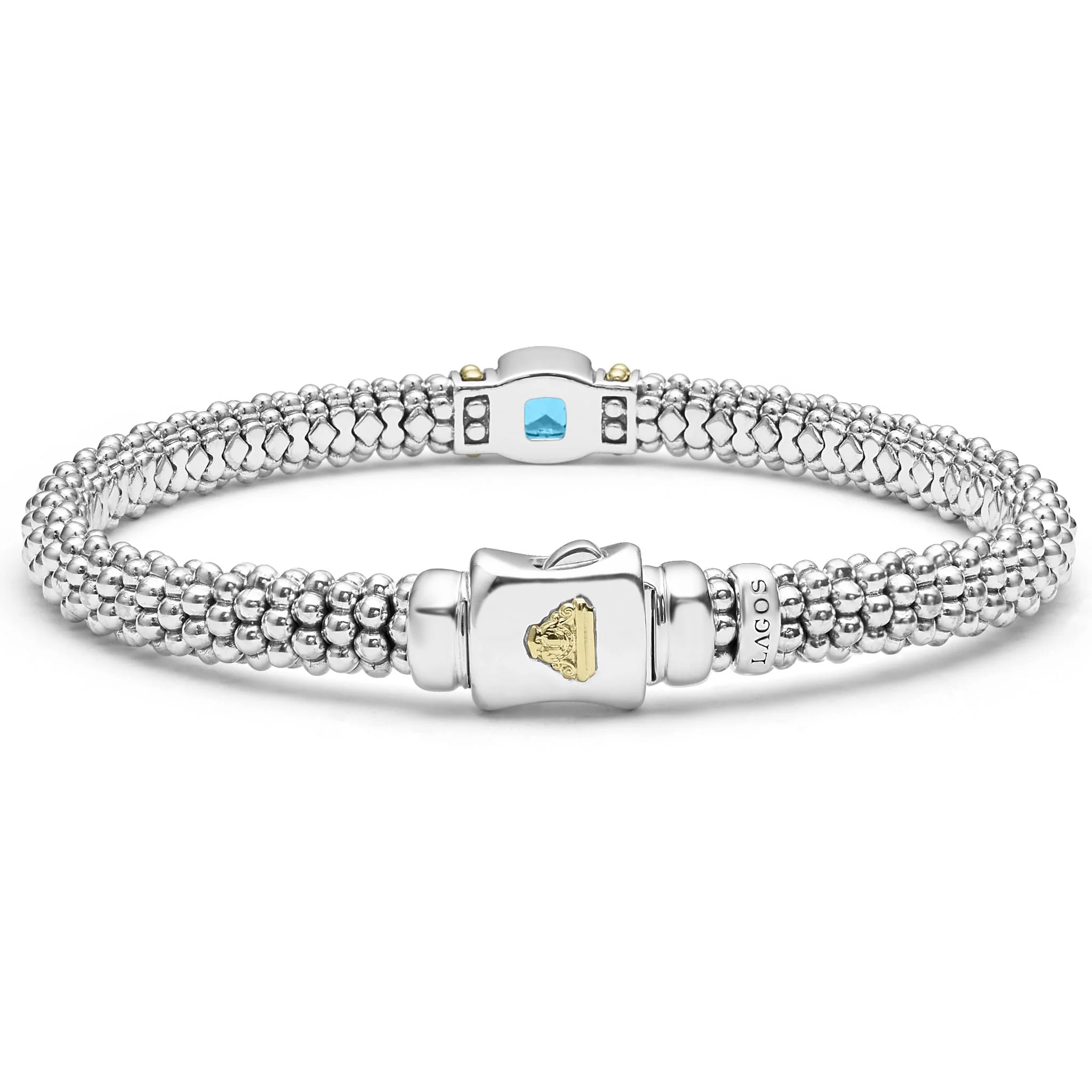 Rittenhouse Swiss Blue Topaz Caviar Bracelet | 6mm - Image 4