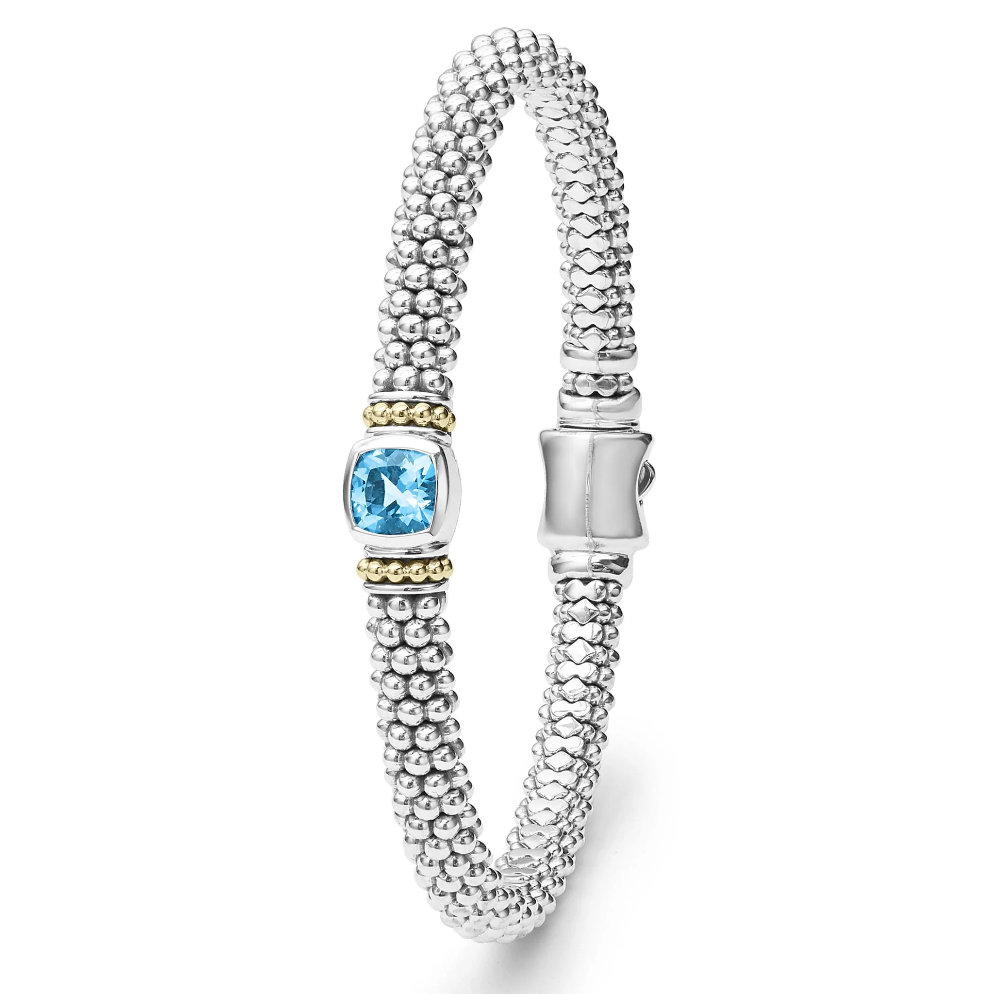 Rittenhouse Swiss Blue Topaz Caviar Bracelet | 6mm - Image 5