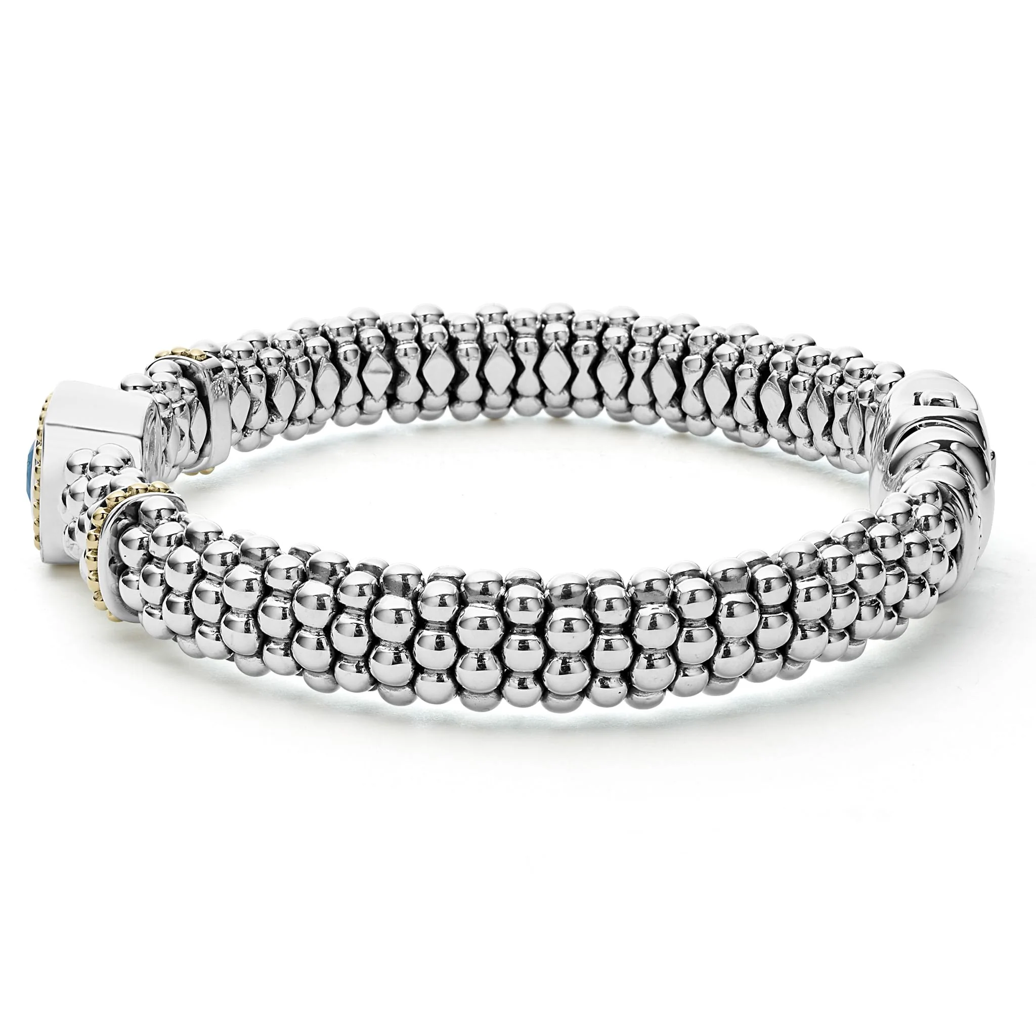 Rittenhouse Swiss Blue Topaz Caviar Bracelet | 9mm - Image 4