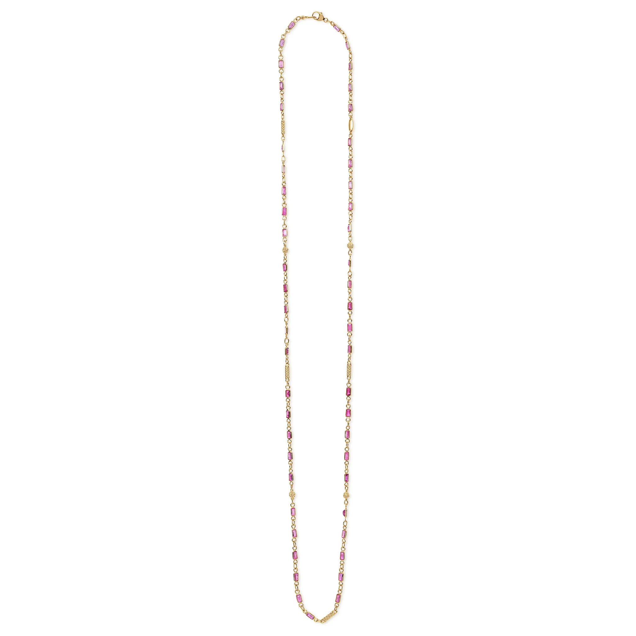 18K Caviar Gold and Ruby Icon Necklace - Image 2