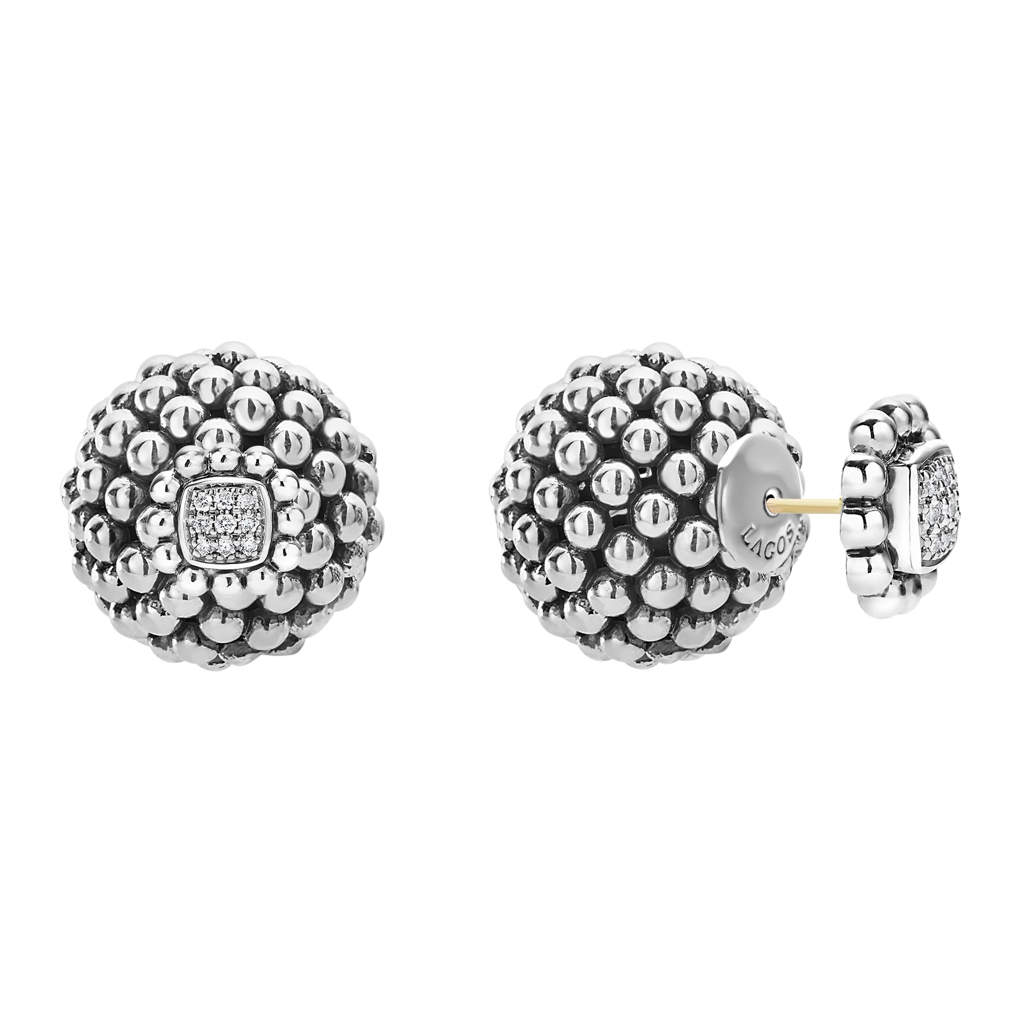 Signature Caviar Large Beaded Earring Backs - Image 5