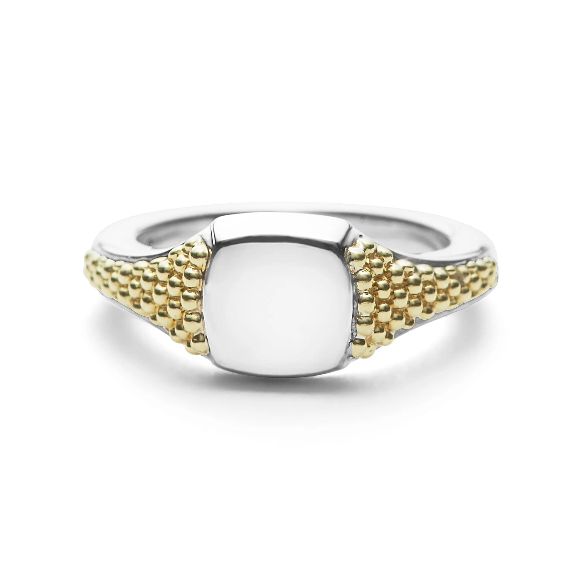 Signature Caviar Square Signet Ring - Image 3