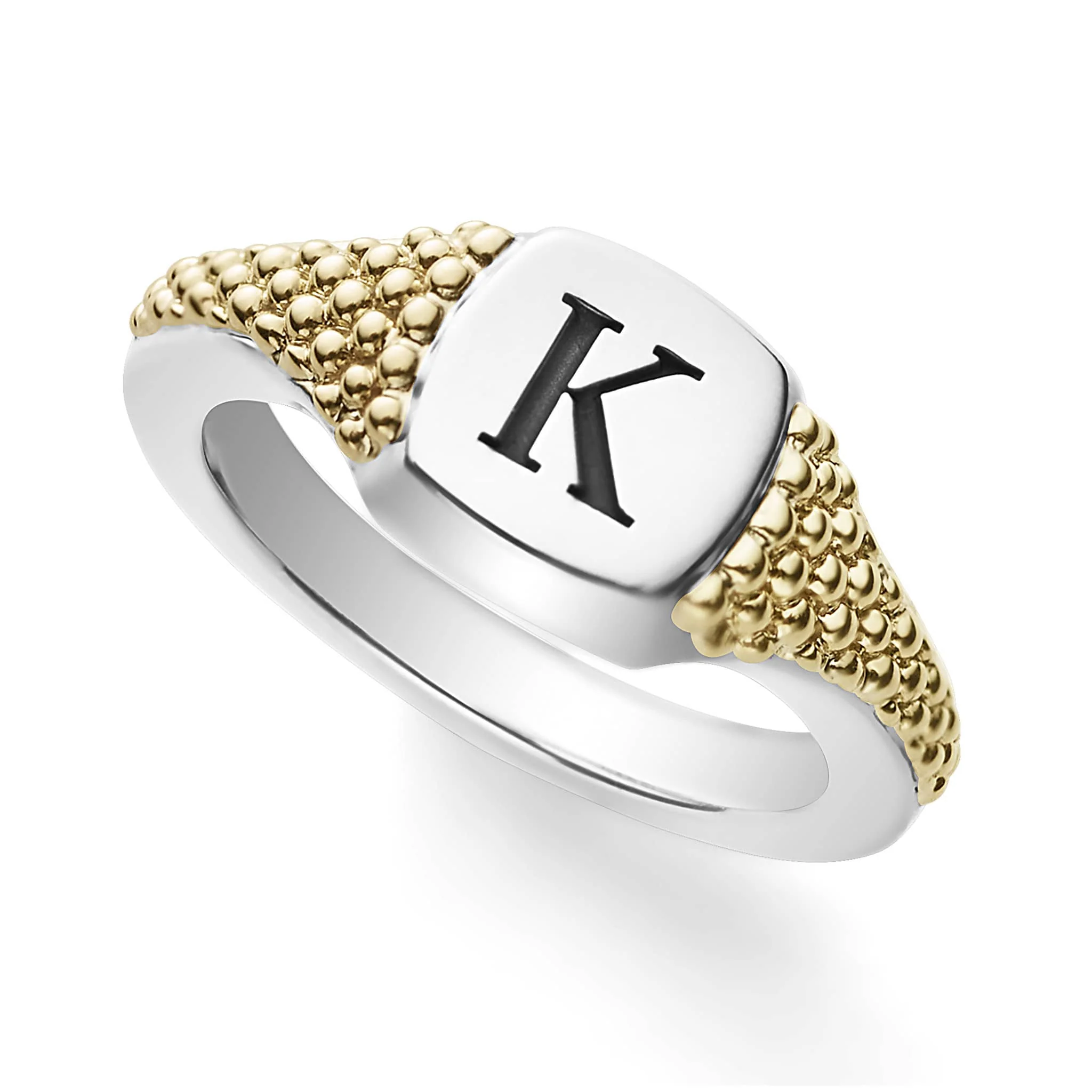 Signature Caviar Square Signet Ring - Image 4