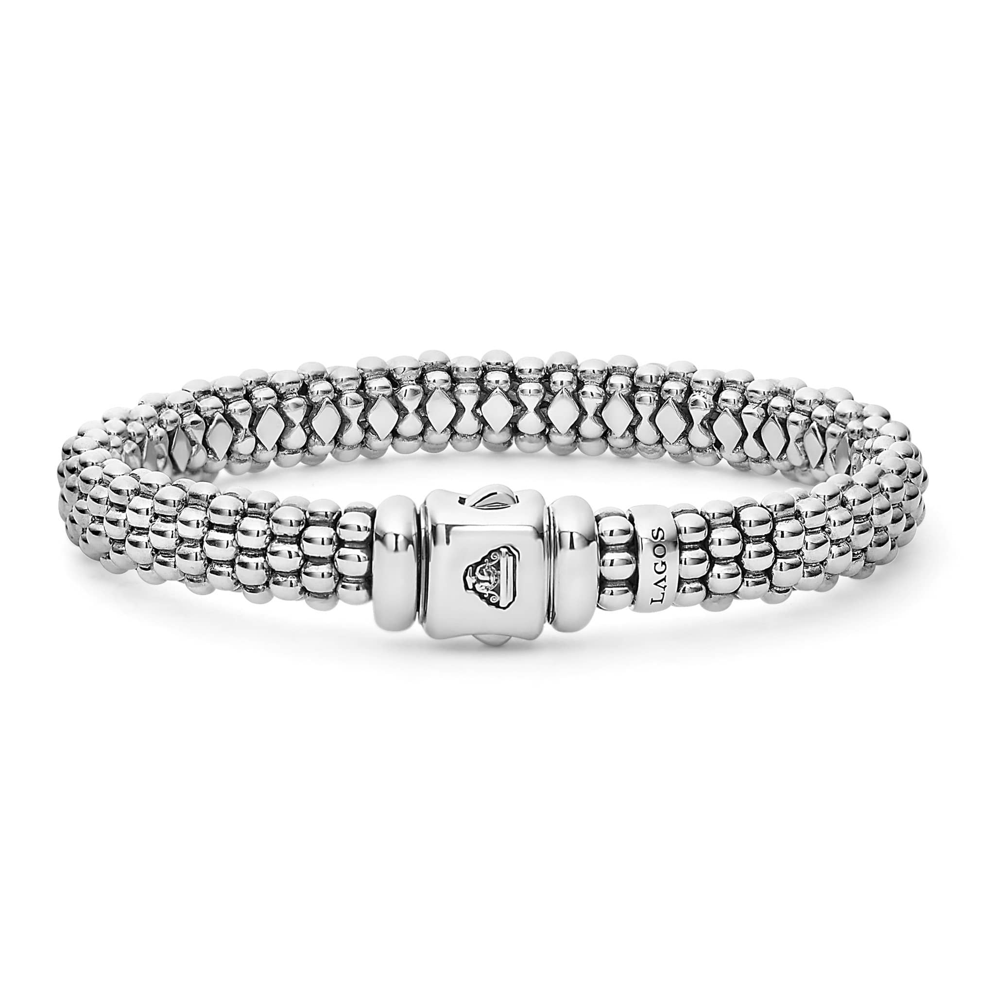 Signature Caviar Sterling Silver Caviar Beaded Bracelet | 9mm - Image 4