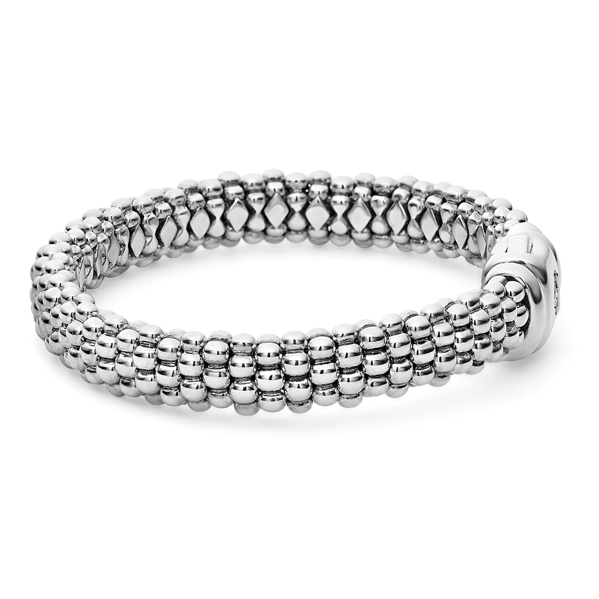 Signature Caviar Sterling Silver Caviar Beaded Bracelet | 9mm - Image 5