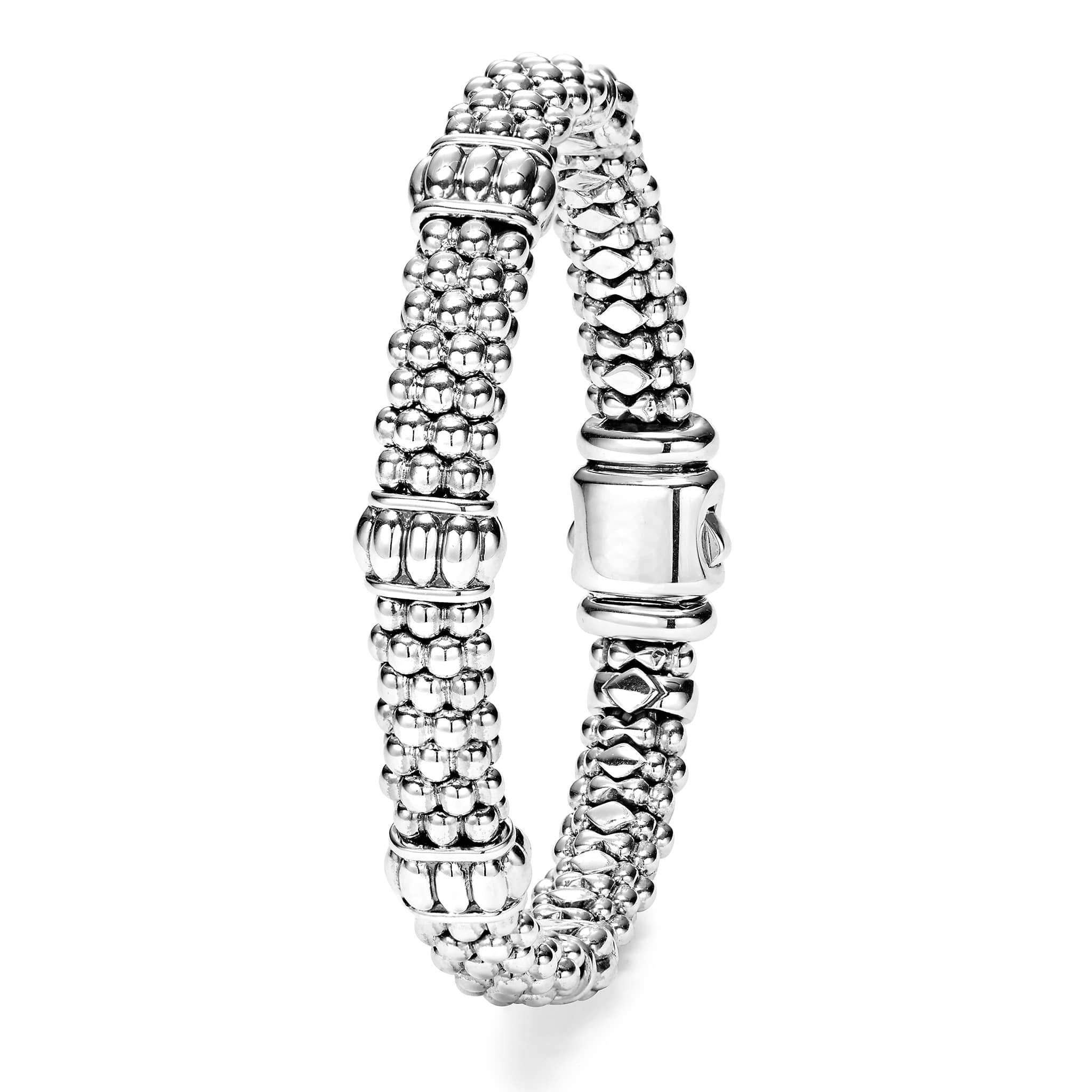 Signature Caviar Fluted Beaded Bracelet | 9mm - Image 3