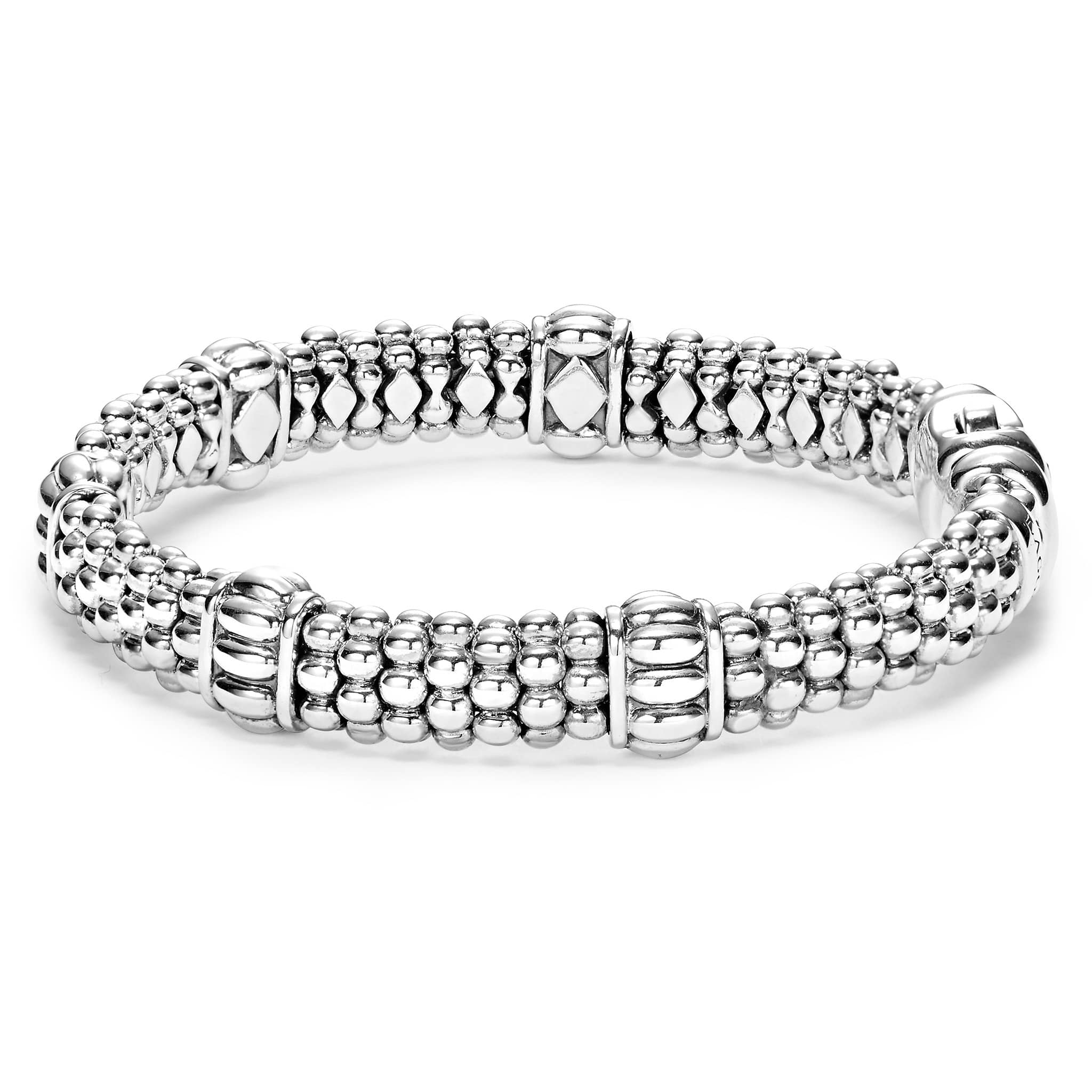 Signature Caviar Fluted Beaded Bracelet | 9mm - Image 4