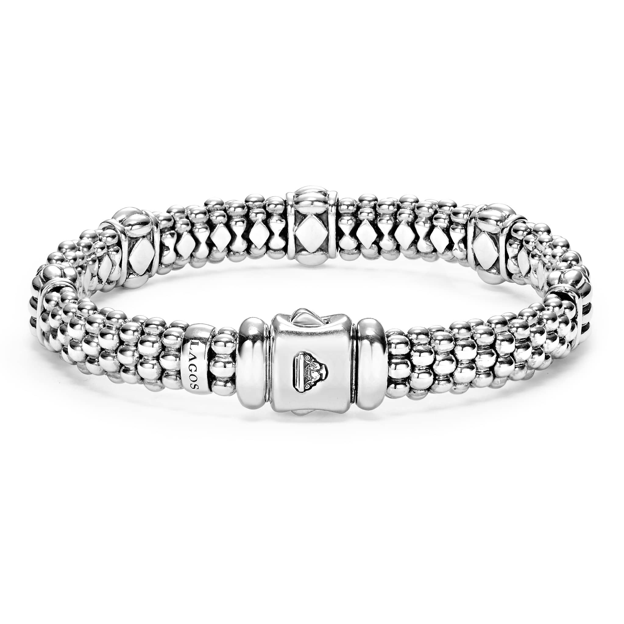 Signature Caviar Fluted Beaded Bracelet | 9mm - Image 5