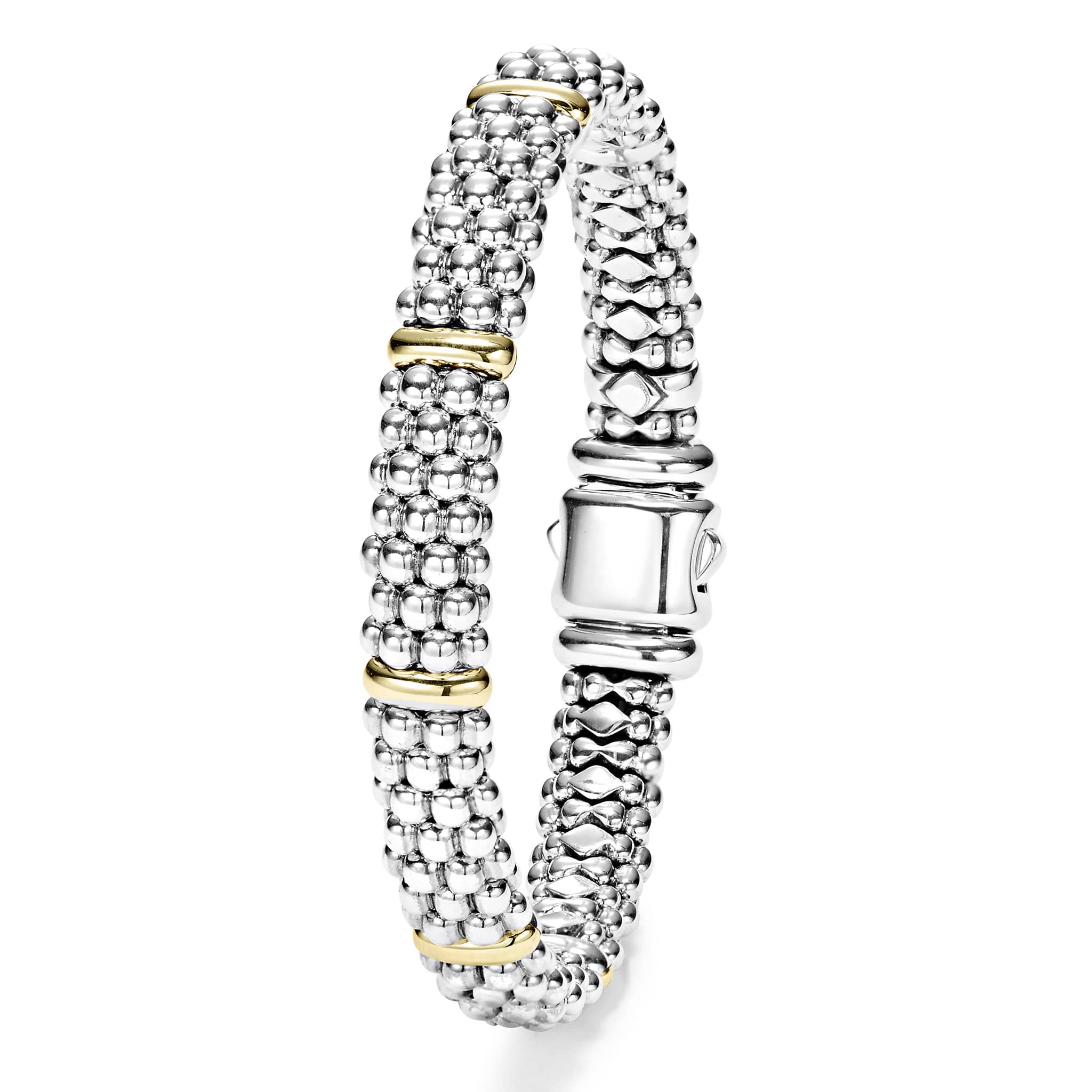 Signature Caviar Six Gold Station Caviar Bracelet | 9mm - Image 3