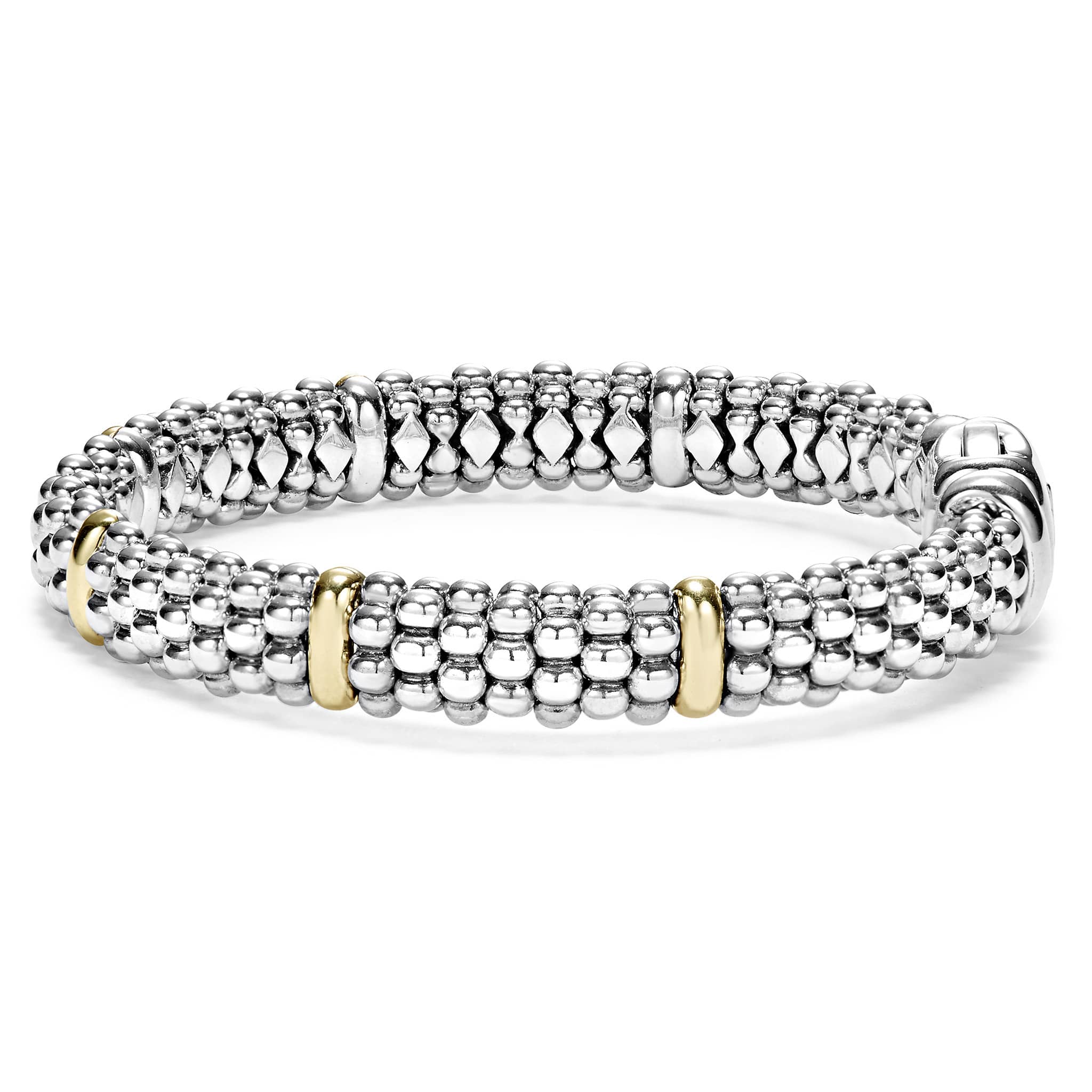 Signature Caviar Six Gold Station Caviar Bracelet | 9mm - Image 4