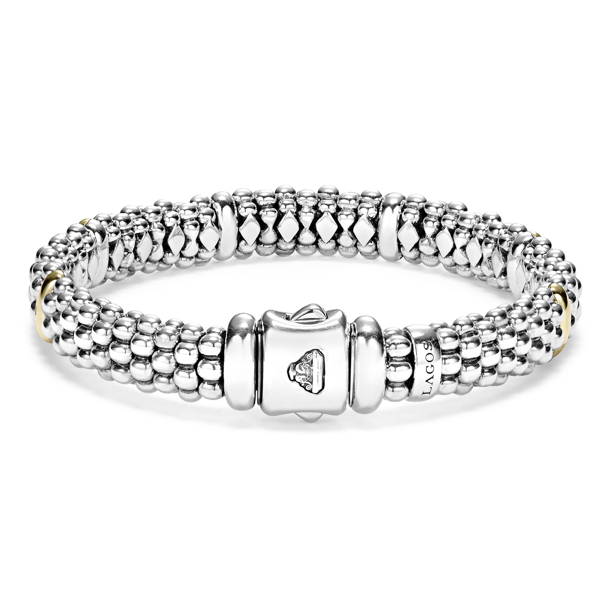 Signature Caviar Six Gold Station Caviar Bracelet | 9mm - Image 5