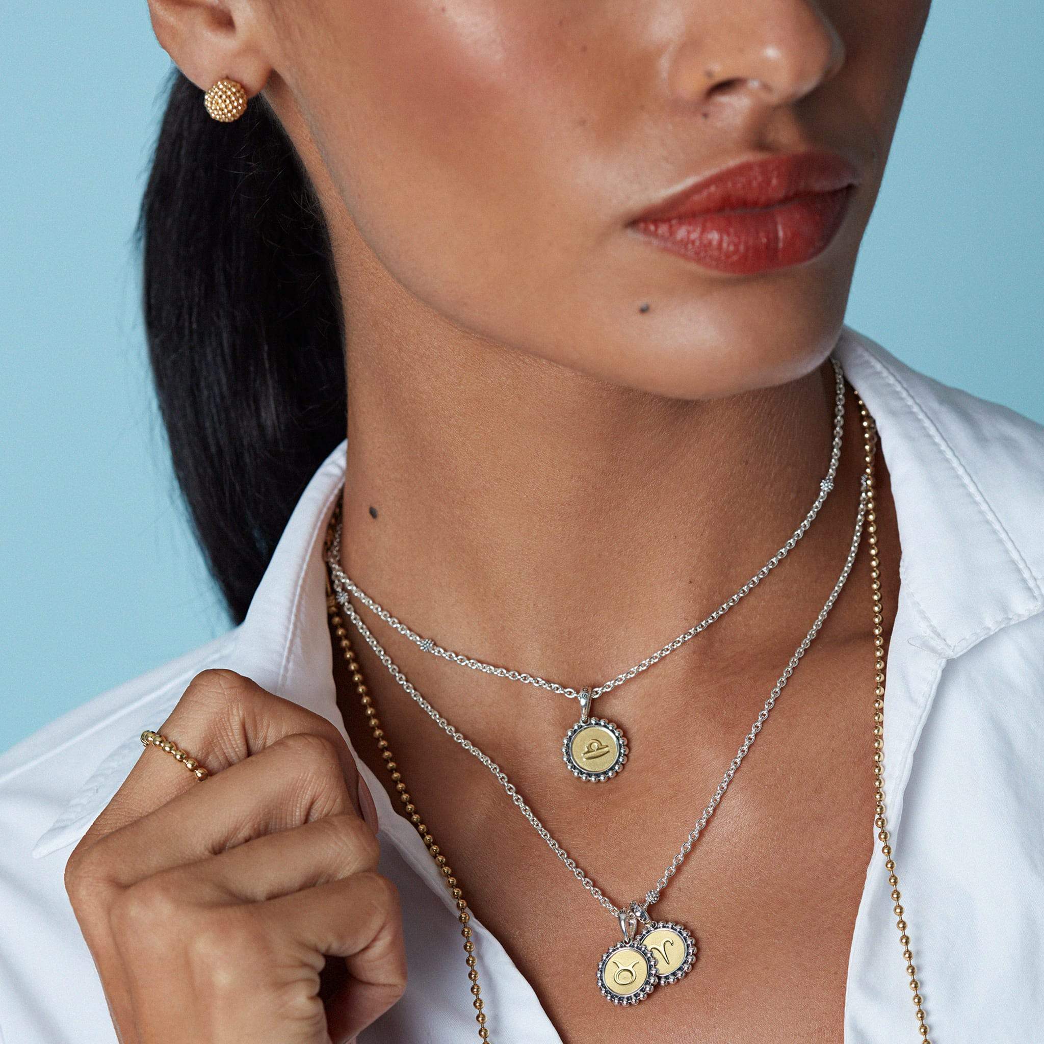 Signature Caviar Leo Zodiac Charm - Image 5