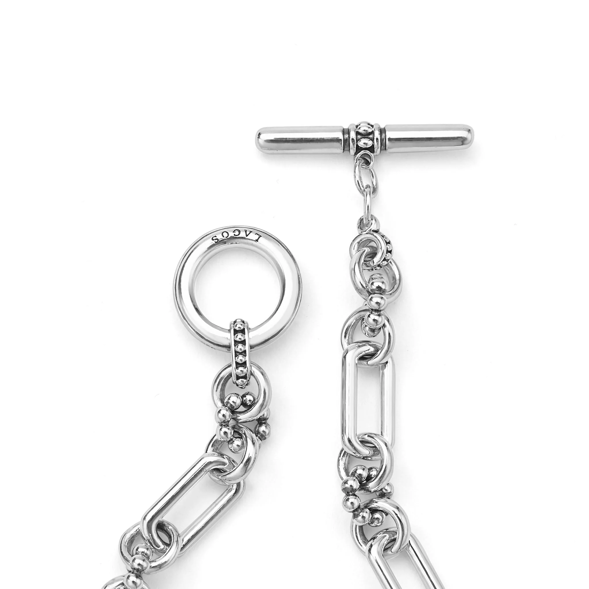 Signature Caviar Petite Sterling Silver Link Bracelet - Image 4