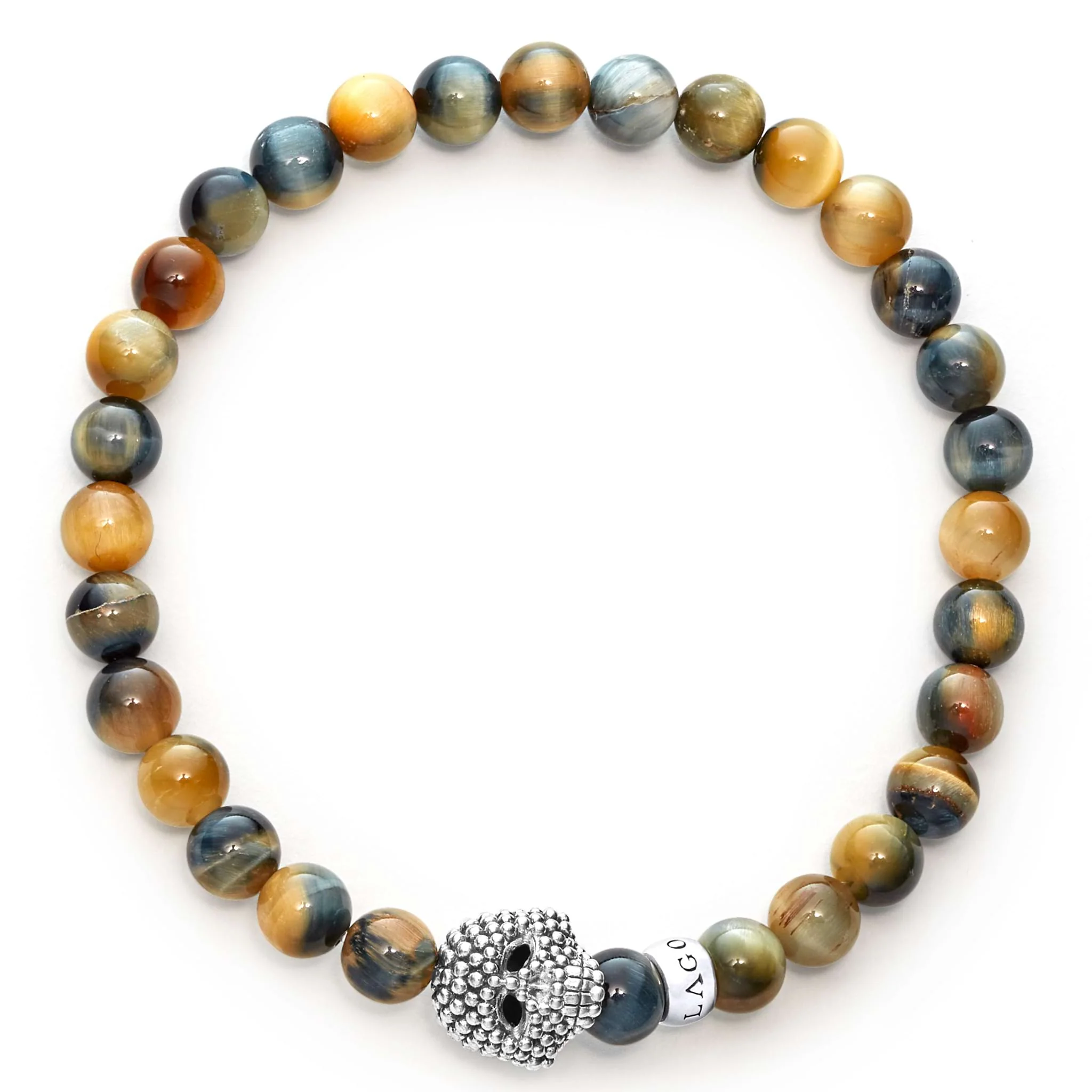 Anthem Tiger Eye Skull Bead Bracelet - Image 3