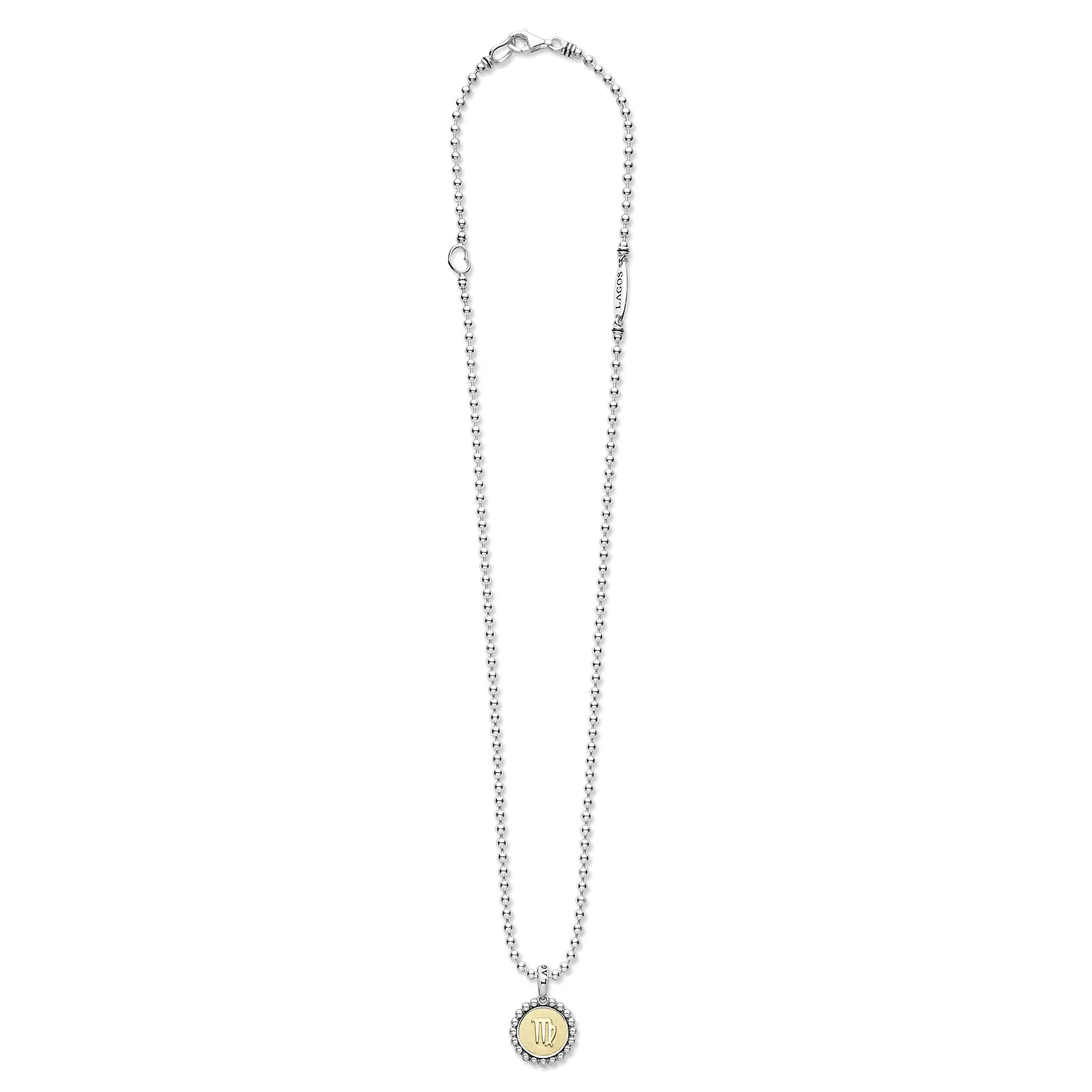 Signature Caviar Virgo Zodiac Charm Necklace - Image 3