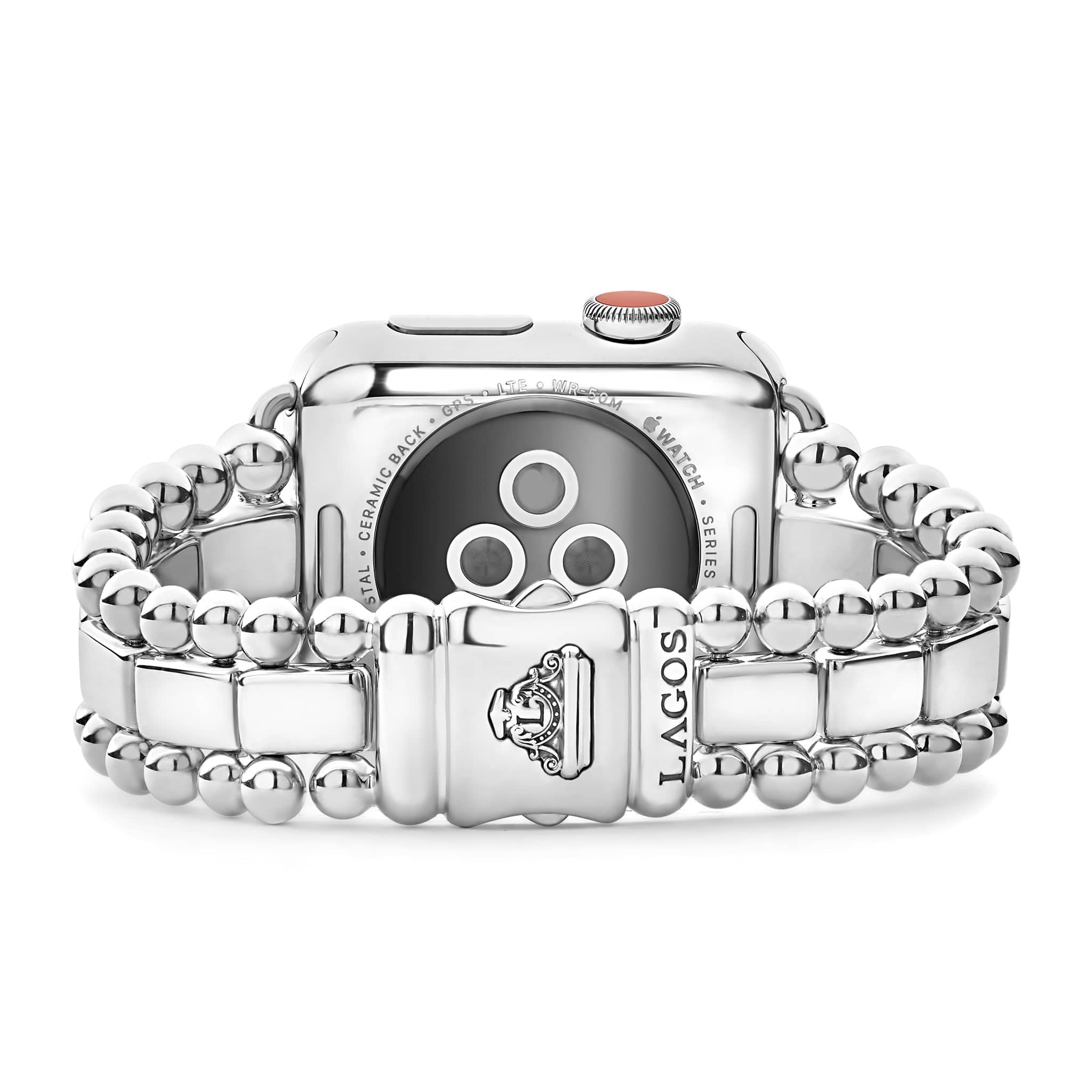 Smart Caviar Sterling Silver Watch Bracelet-38-45mm - Image 3