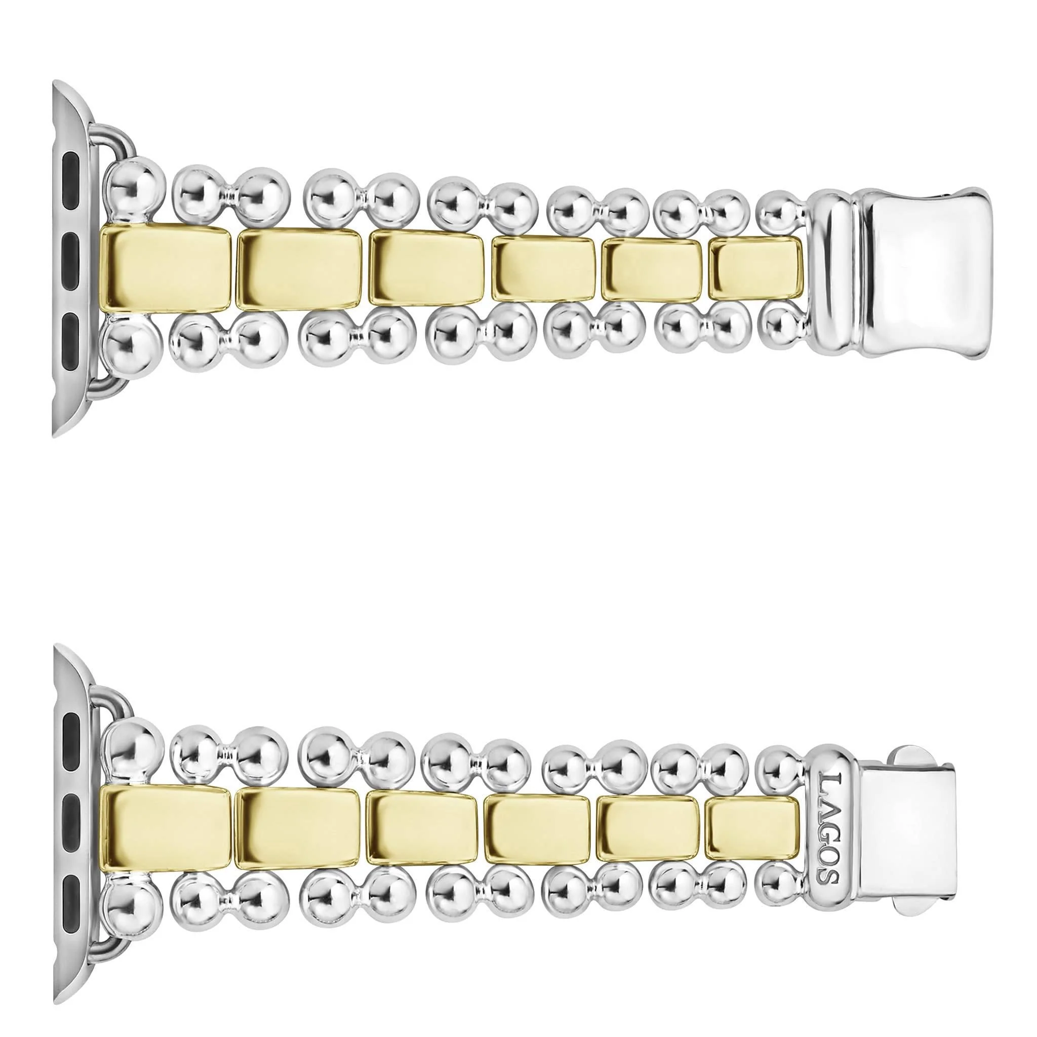 Smart Caviar 18K Gold and Sterling Silver Watch Bracelet-38-45mm - Image 5