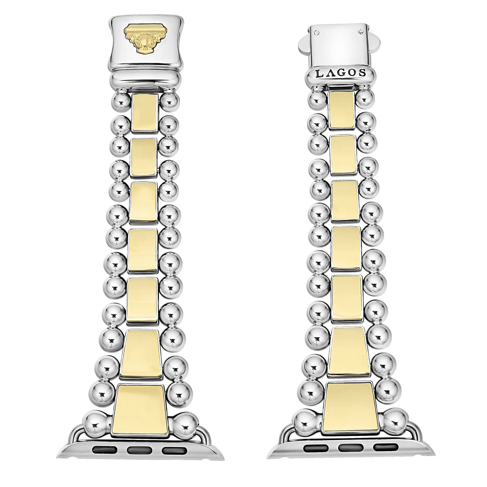 Smart Caviar 18K Gold and Stainless Steel Watch Bracelet-42-49mm - Image 6