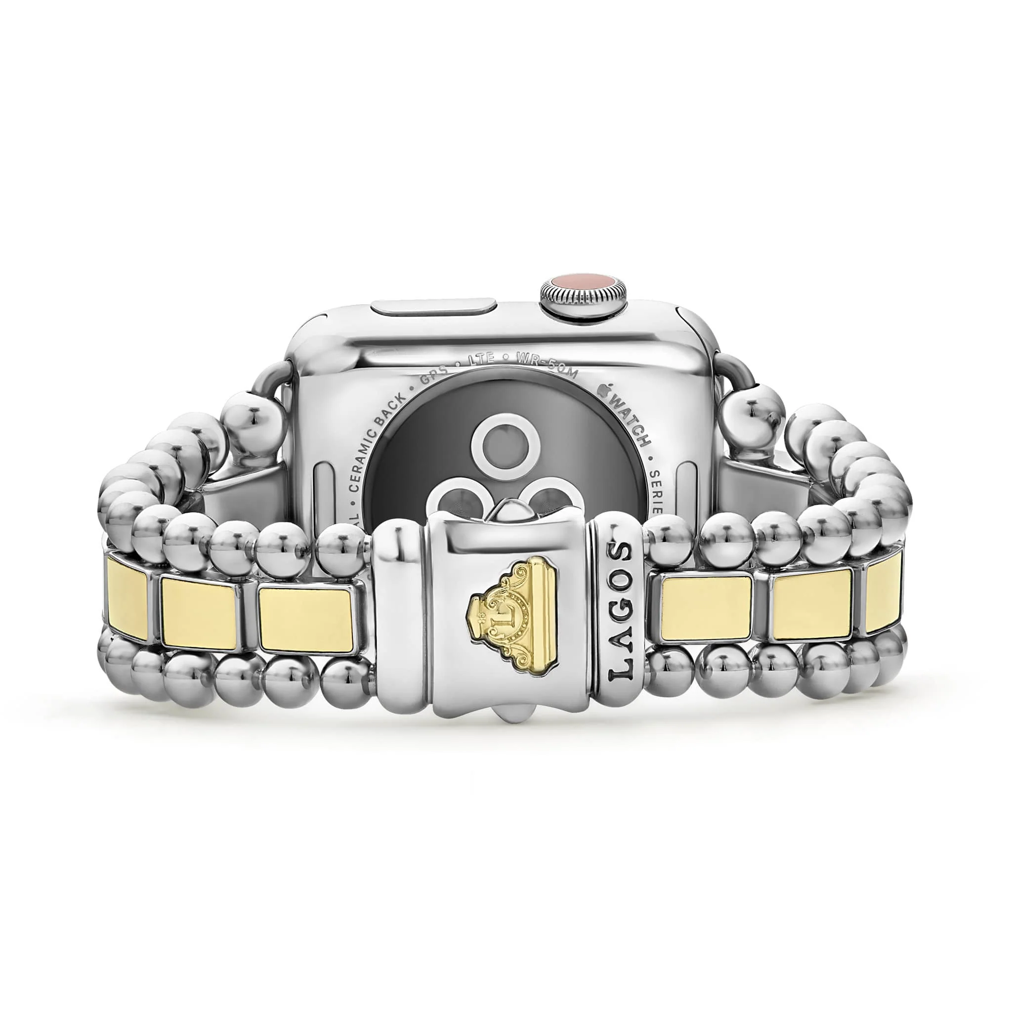 Smart Caviar 18K Gold and Stainless Steel Watch Bracelet-38-45mm - Image 3