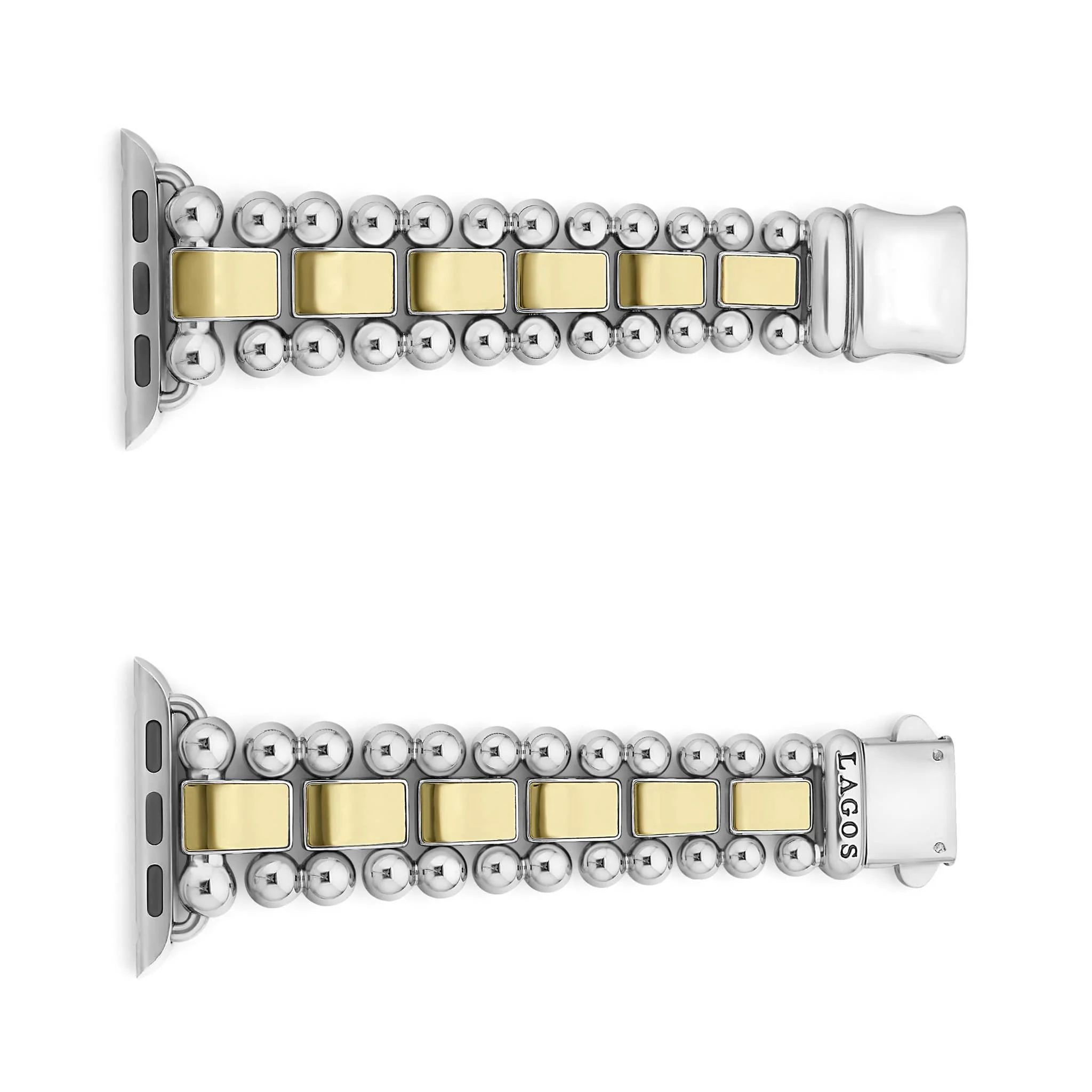 Smart Caviar 18K Gold and Stainless Steel Watch Bracelet-38-45mm - Image 5