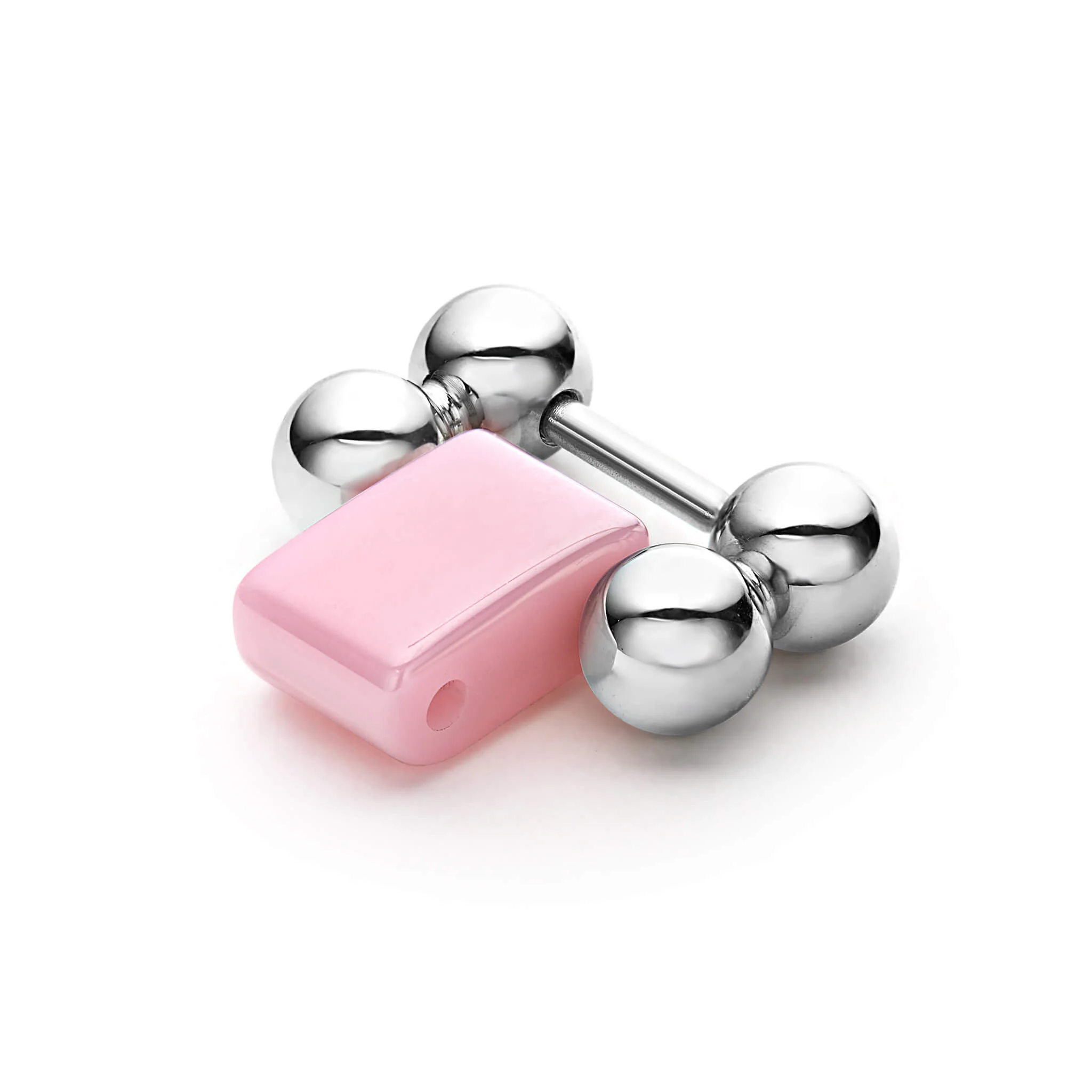 Smart Caviar Pink Ceramic Watch Bracelet Link - Image 2